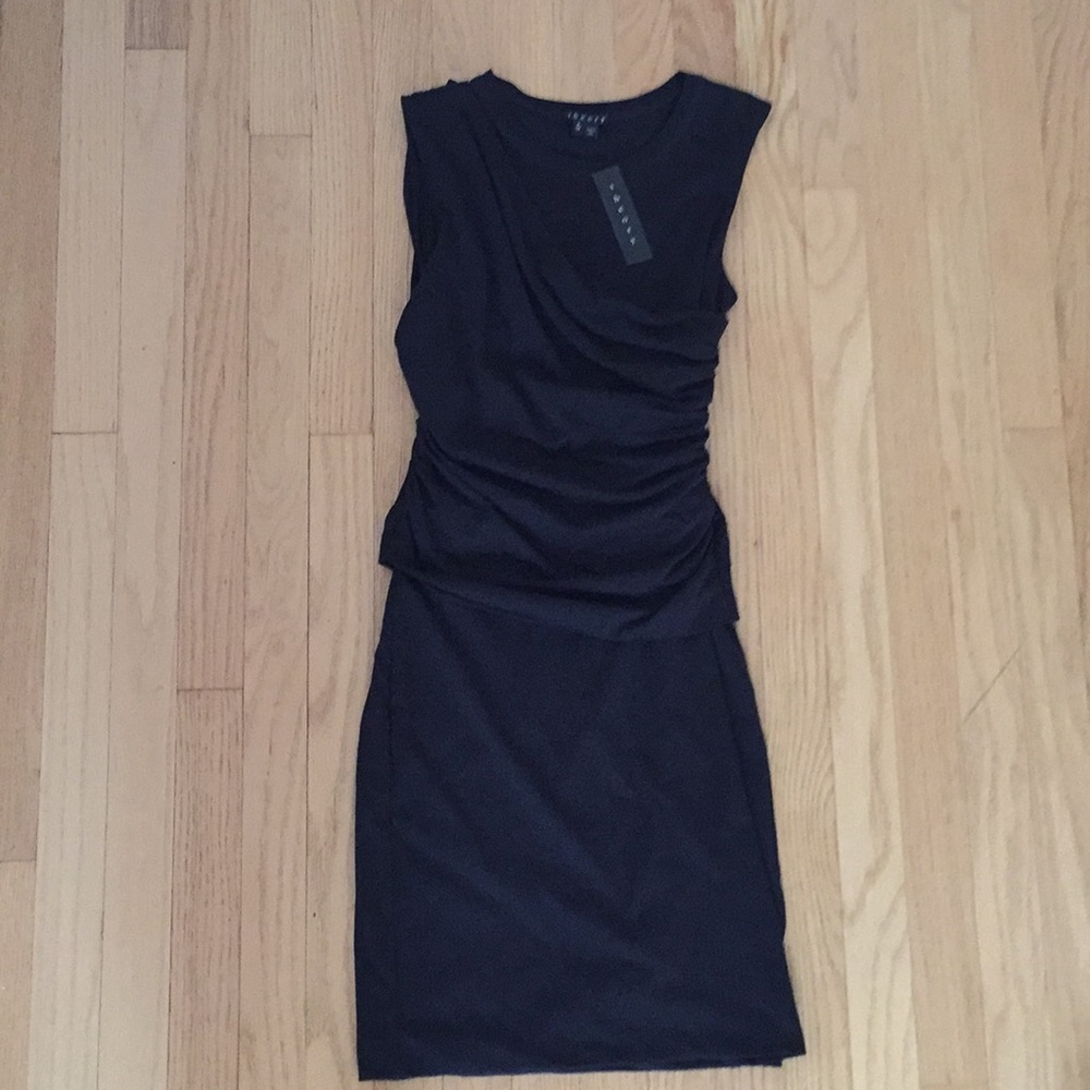 NWT Theory dress in black pima cotton
